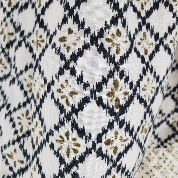 Ann Taylor Loft 00 Mini Skirt Blue & White Cottagecore Boho‎ pockets - Picture 6 of 8